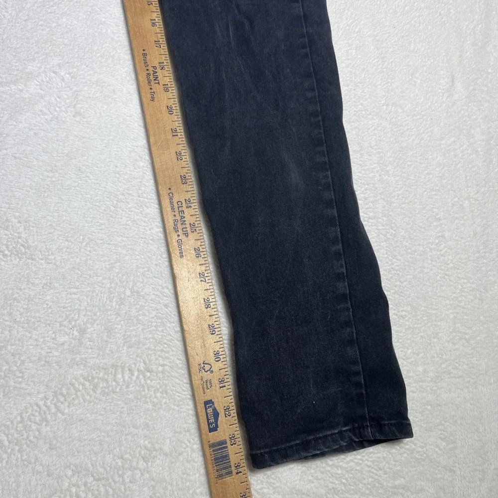 Levi's 511 Men's Jeans 32x34 Black Denim Slim Straight Pockets Mid Rise Cotton